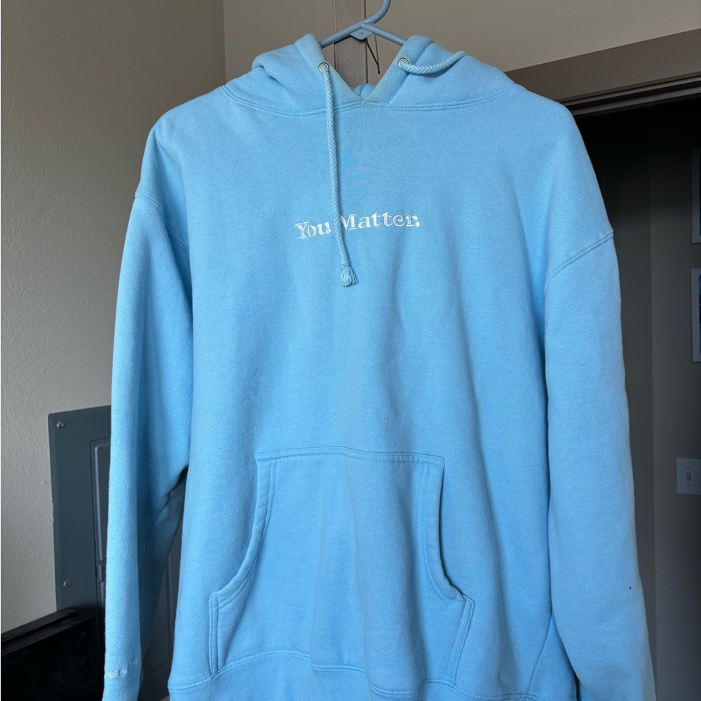 'You Matter' Light Blue Hoodie